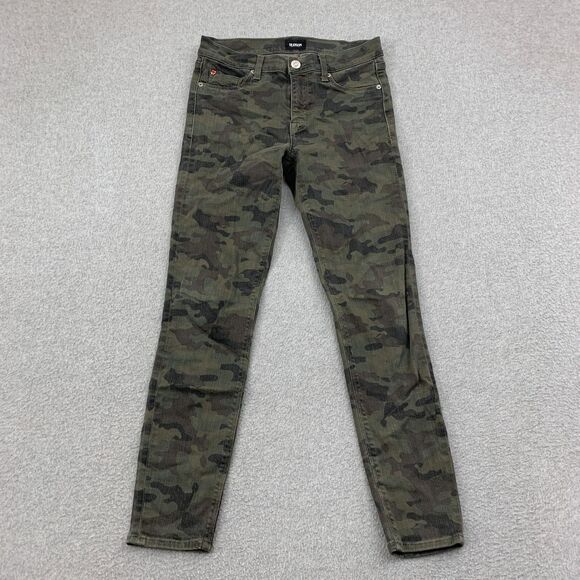 HUDSON Jeans Womens 27x28 Nico Super Skinny Ankle Mid Rise Stretch Camo - Picture 1 of 16